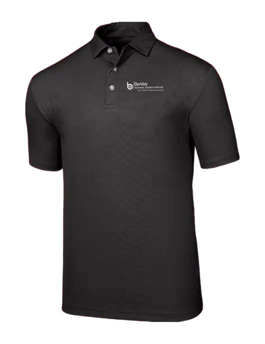 Callaway Birdseye Black Polo w/Berkley RSS logo