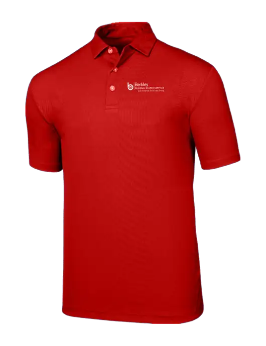 Callaway Birdseye Red Polo w/Berkley RSS logo