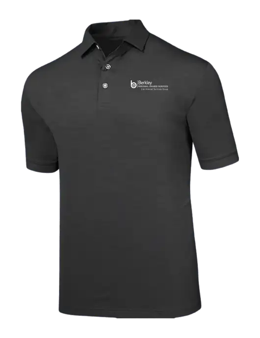 Callaway Black Fashion Tonal Polo w/Berkley RSS logo