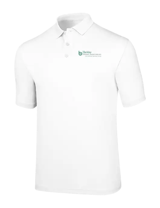 Callaway Opti-Dri White Chev Polo w/Berkley RSS logo