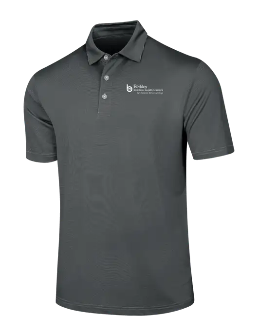 Callaway Black Fine Line Stripe Polo w/Berkley RSS logo