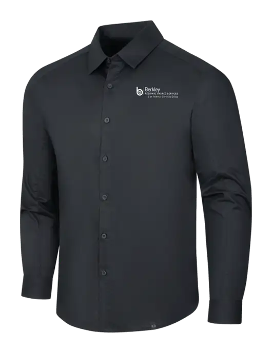OGIO Black Commuter Woven Shirt w/Berkley RSS logo