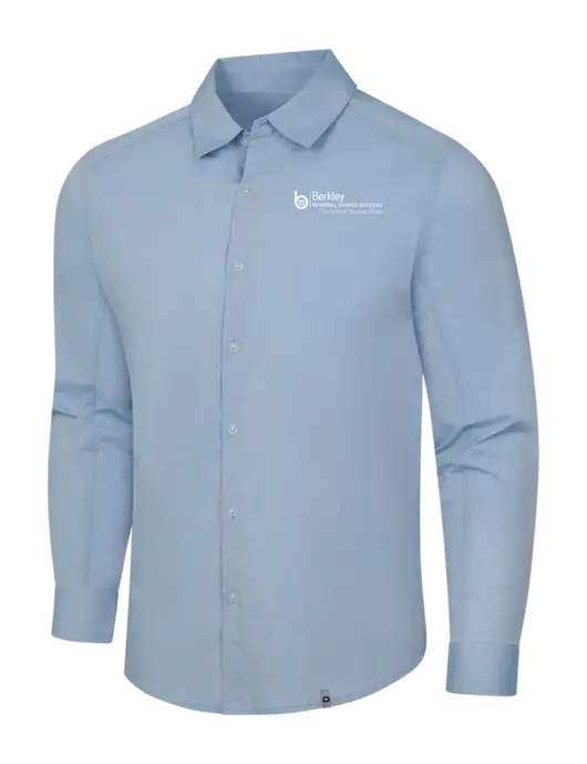 OGIO Light Blue Commuter Woven Shirt w/Berkley RSS logo