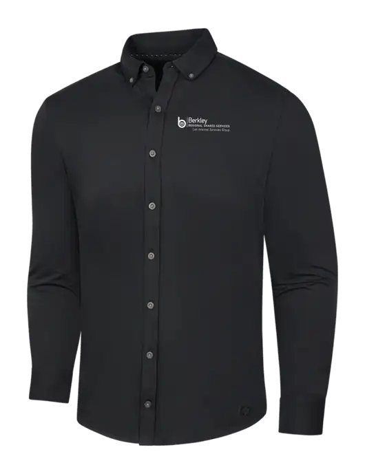 OGIO Blacktop Modern Code Stretch Button-Up Shirt w/Berkley RSS logo