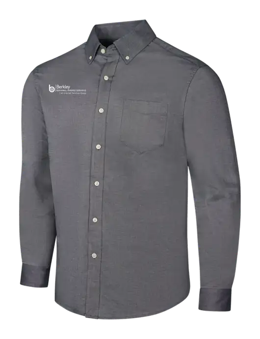 Dark Grey SuperPro Oxford Shirt w/Berkley RSS logo