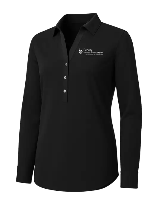 Womens Black City Stretch Shirt w/Berkley RSS logo