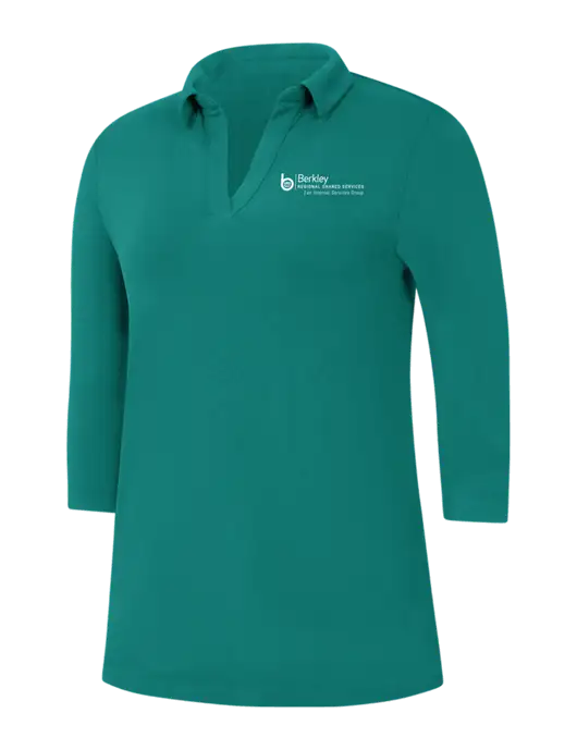 Womens Teal Luxe Knit Tunic w/Berkley RSS logo