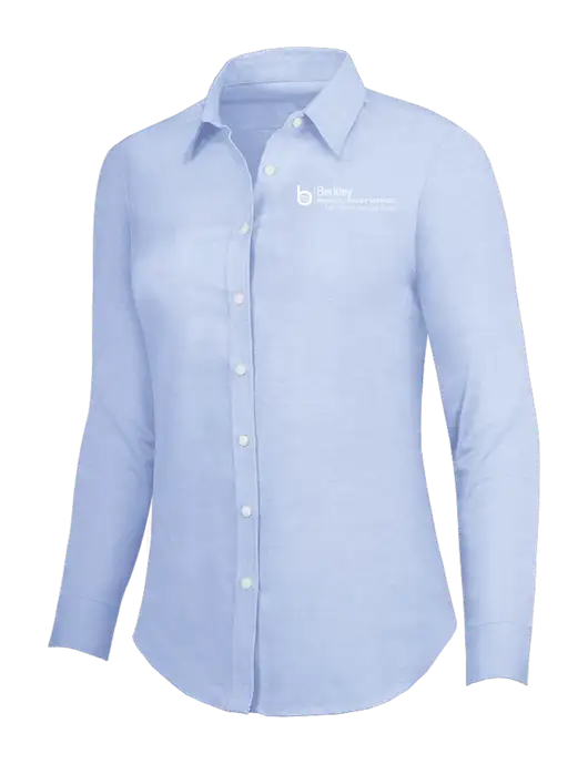 Light Blue Womens SuperPro Oxford Shirt w/Berkley RSS logo