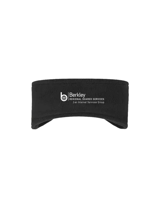 Black Stretch Fleece Headband w/Berkley RSS logo