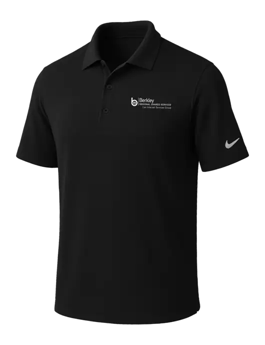 NIKE Black Dri-Fit Micro Pique Polo w/Berkley RSS logo
