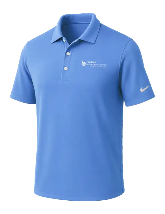NIKE Carolina Blue Dri-Fit Micro Pique Polo w/Berkley RSS logo