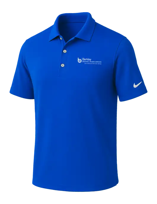 NIKE Royal Dri-Fit Micro Pique Polo w/Berkley RSS logo