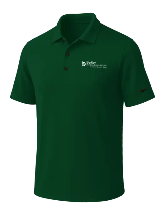 NIKE Dark Green Dri-Fit Micro Pique Polo w/Berkley RSS logo