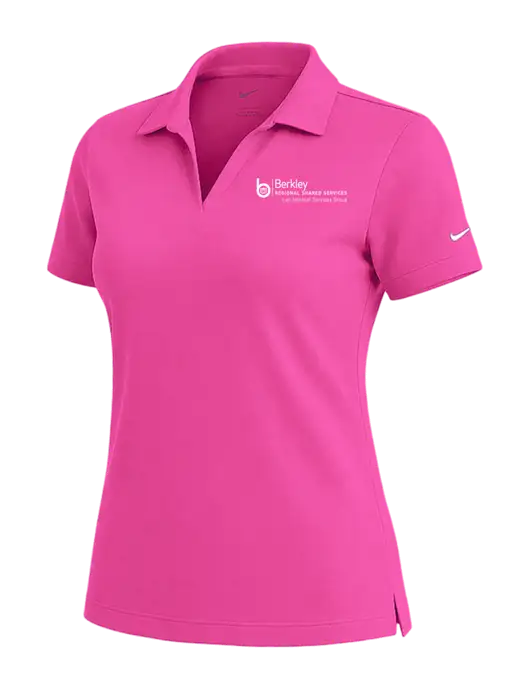 NIKE Fuchsia Womens Dri-Fit Micro Pique Polo w/Berkley RSS logo