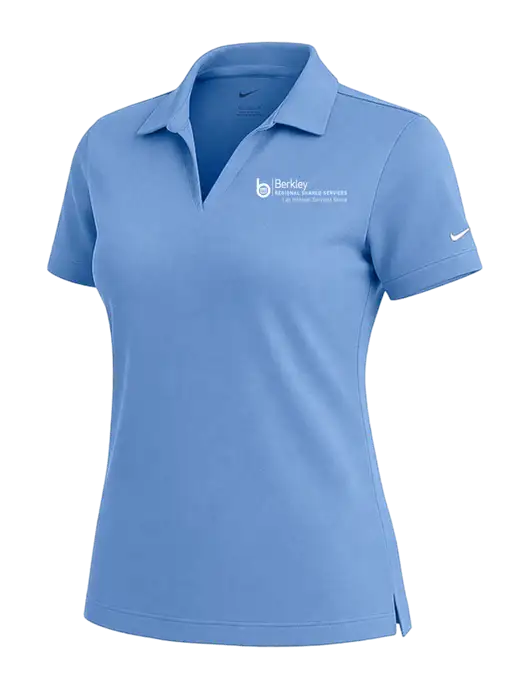 NIKE Carolina Blue Womens Dri-Fit Micro Pique Polo w/Berkley RSS logo