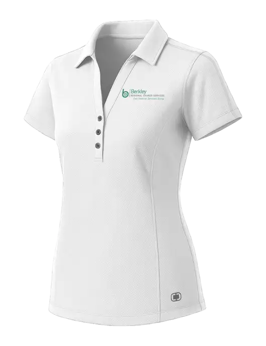 OGIO Womens White ONYX Polo w/Berkley RSS logo