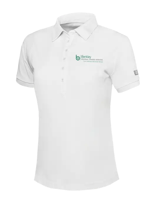 OGIO Womens Bright White Jewel Polo w/Berkley RSS logo