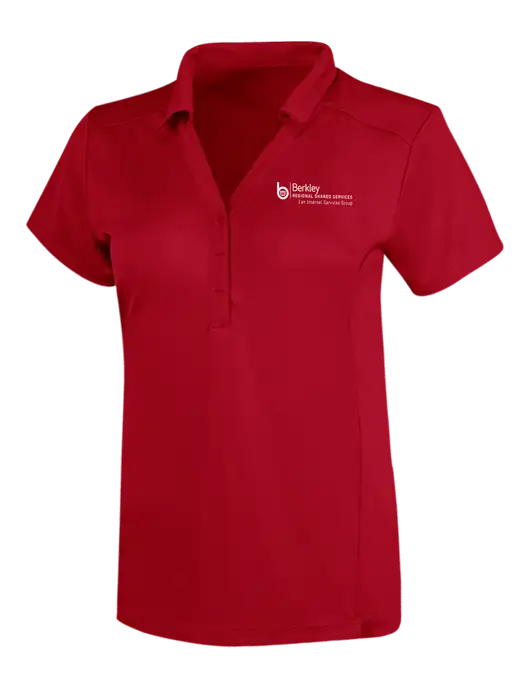OGIO Red Womens Framework Polo w/Berkley RSS logo