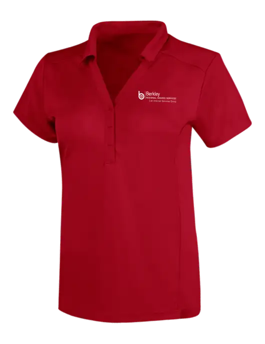OGIO Red Womens Framework Polo w/Berkley RSS logo