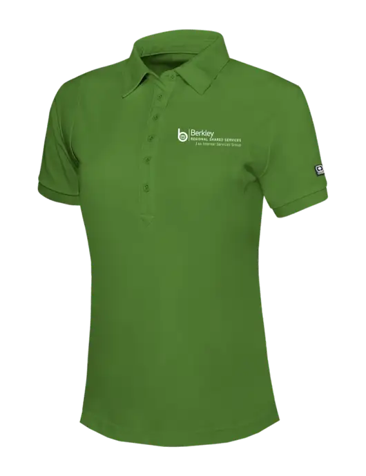 OGIO Womens Dark Kelly Green Jewel Polo w/Berkley RSS logo