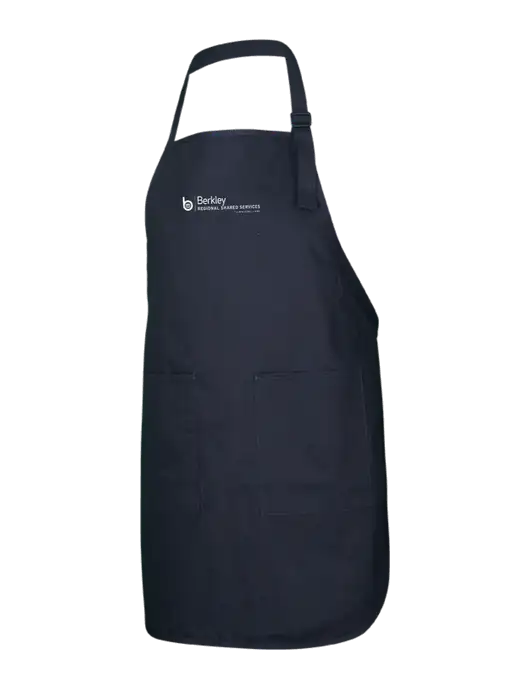 Full-Length Black Apron With Pockets w/Berkley RSS logo