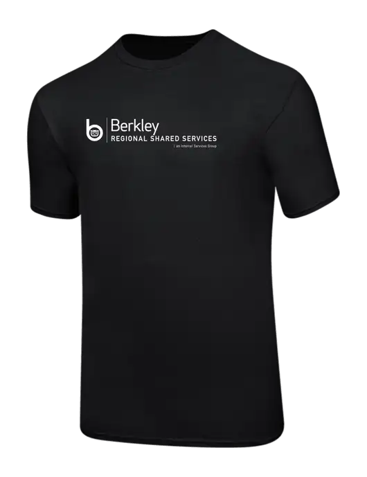 Ring Spun Jet Black 4.5 oz T-Shirt w/Berkley RSS logo