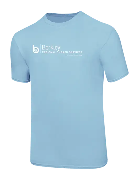 Ring Spun Light Blue 4.5 oz T-Shirt w/Berkley RSS logo