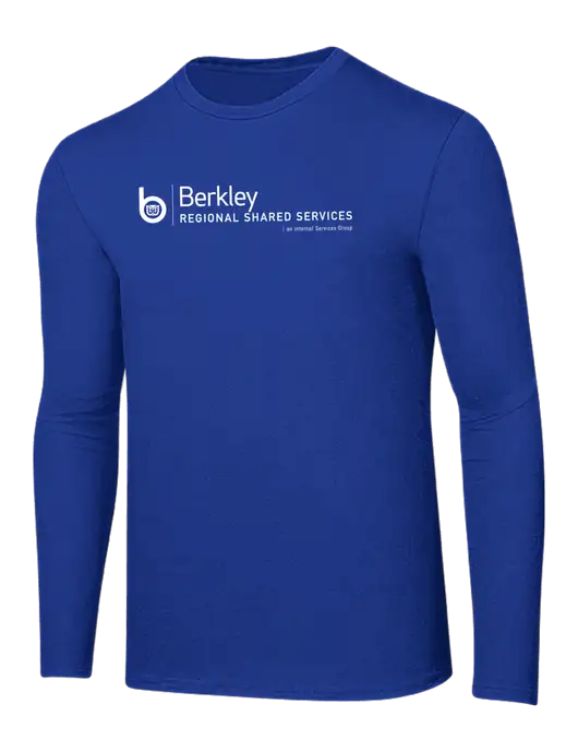 Ring Spun True Royal 4.5 oz Long Sleeve T-Shirt w/Berkley RSS logo