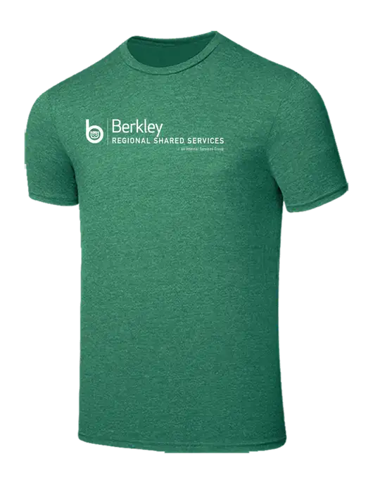 Seriously Soft Heathered Kelly Green T-Shirt w/Berkley RSS logo