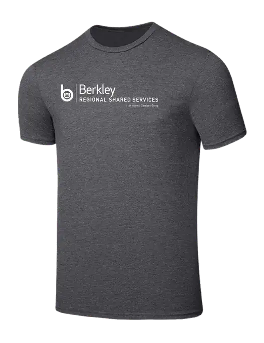 Seriously Soft Heathered Charcoal T-Shirt w/Berkley RSS logo