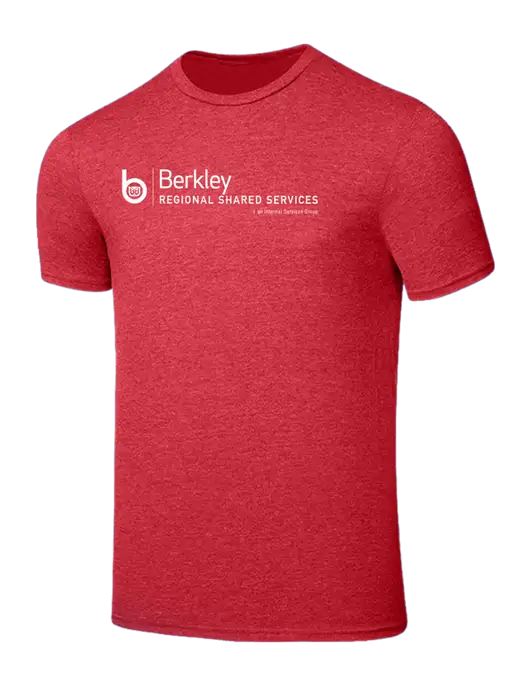 Seriously Soft Heathered Red T-Shirt w/Berkley RSS logo