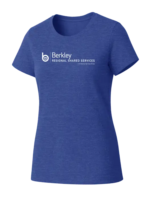 Womens Seriously Soft Royal Frost T-Shirt w/Berkley RSS logo