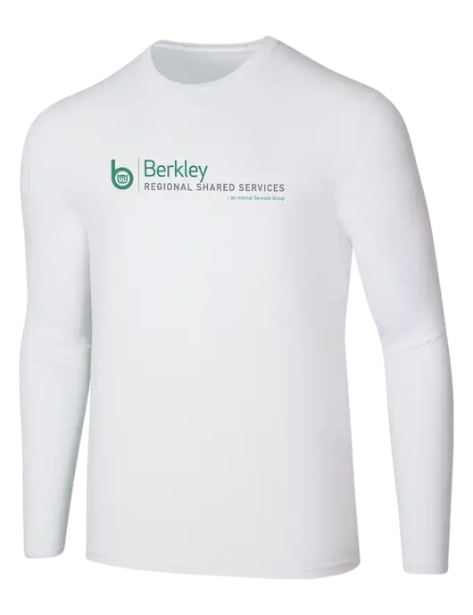 Seriously Soft White Long Sleeve T-Shirt w/Berkley RSS logo
