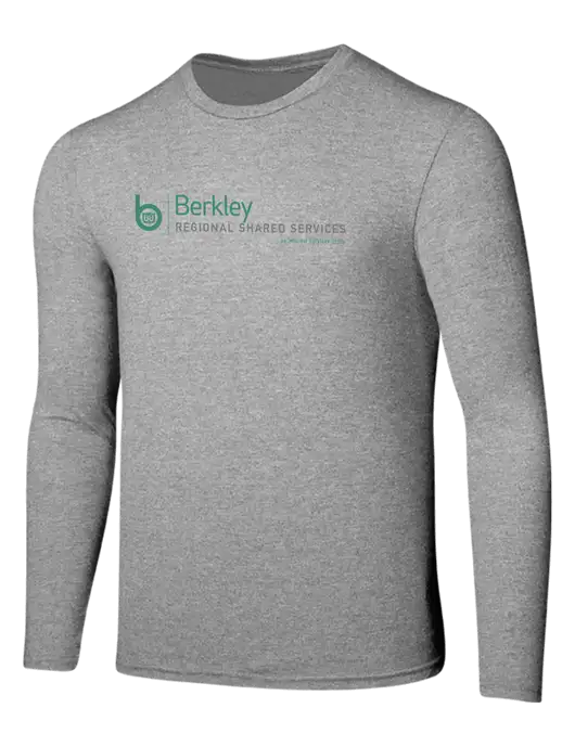 Seriously Soft Light Heathered Grey Long Sleeve T-Shirt w/Berkley RSS logo
