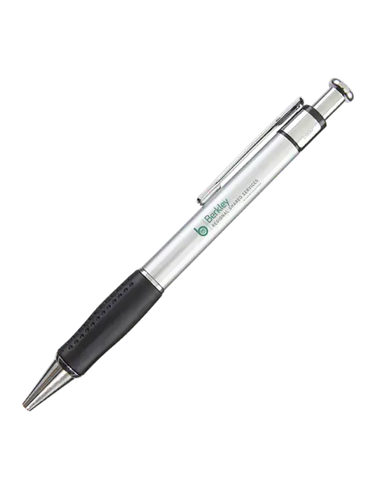 Malta Silver Pen - Black Ink w/Berkley RSS logo