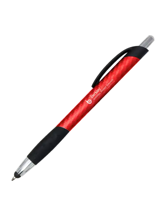 Sunray Red Stylus Pen - Black Ink w/Berkley RSS logo