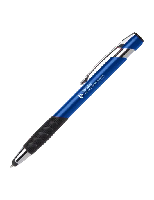 Alize Blue Stylus Black Ink Pen w/Berkley RSS logo
