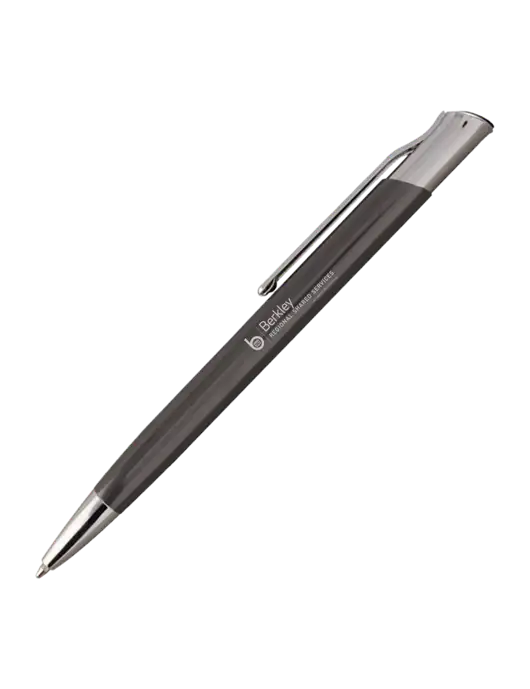San Malo Gunmetal Pen - Black Ink w/Berkley RSS logo