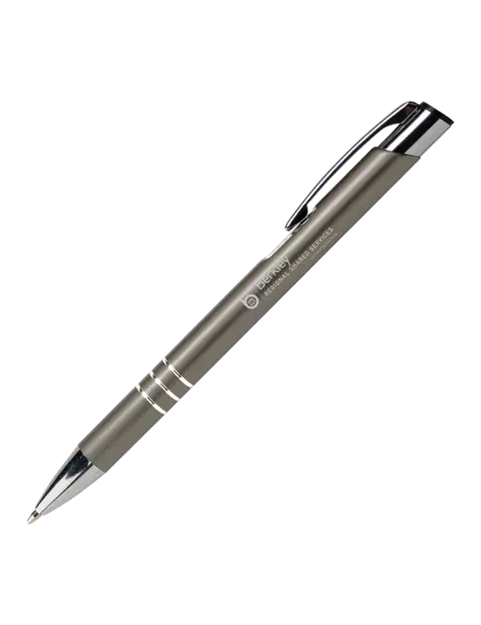 Laurent Gunmetal Pen - Black Ink w/Berkley RSS logo