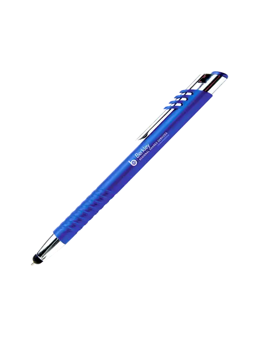 Schirhart Blue Stylus Pen - Blue Ink w/Berkley RSS logo