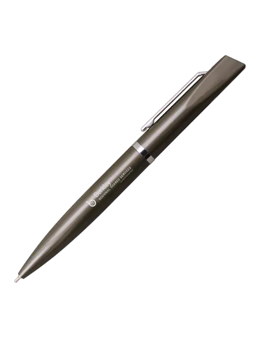 Santos Gunmetal Pen - Black Ink w/Berkley RSS logo