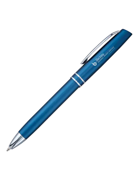 Blue Anguilla Black Ink Pen w/Berkley RSS logo