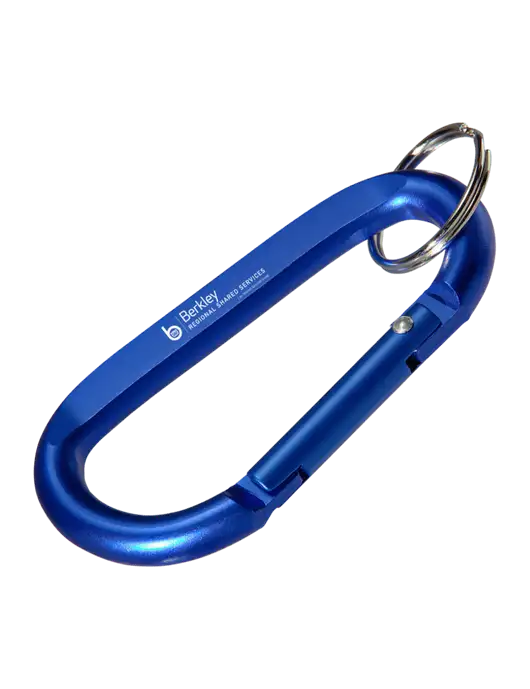 Blue Carabiner & Key Ring w/Berkley RSS logo