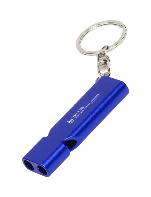 Quick Alert Blue Safety Whistle w/Berkley RSS logo