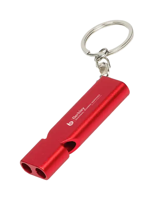 Quick Alert Red Safety Whistle w/Berkley RSS logo