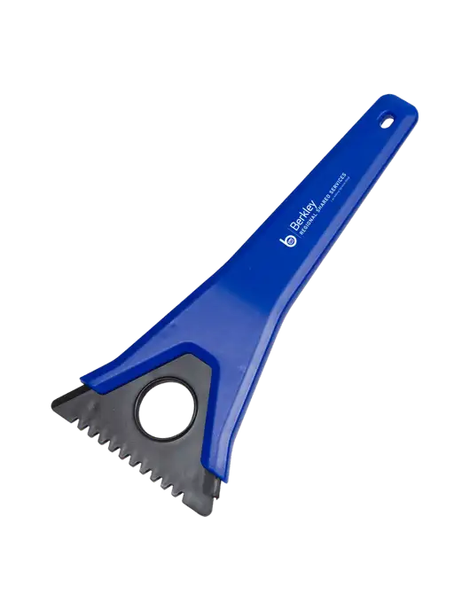 TriBlade Blue Windshield Scraper w/Berkley RSS logo