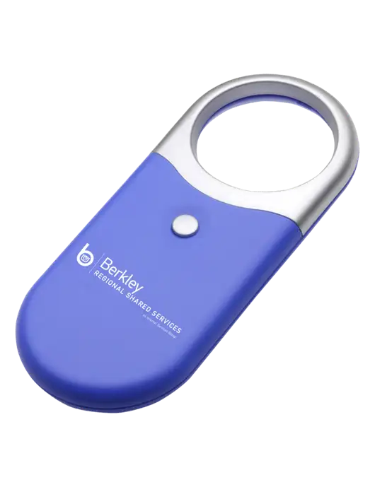 Compact Blue Magnifier Light w/Berkley RSS logo