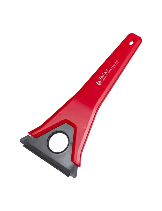 TriBlade Red Windshield Scraper w/Berkley RSS logo