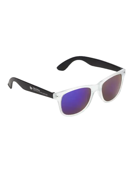 Key West Black Mirrored Sunglasses w/Berkley RSS logo