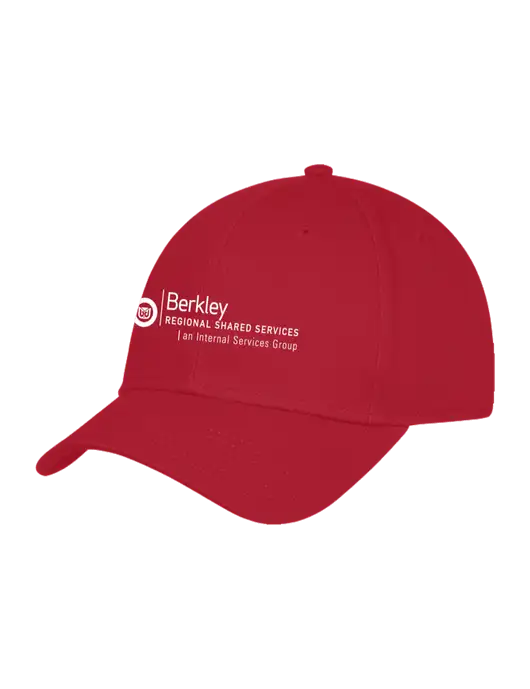 Red Structured Cap Hook & Loop w/Berkley RSS logo